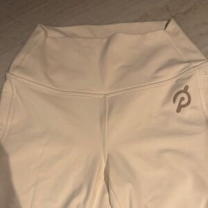 Peloton Off-White High-Waisted Leggings